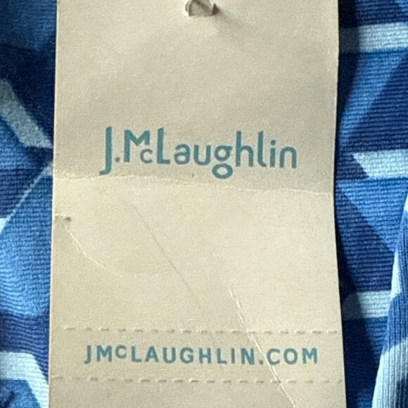 J. McLaughlin Emer Midi Dress Blue Size Medium New with Tag - Picture 6 of 7